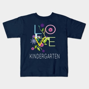 Love Kindergarten Teachers Fan Gift Kids T-Shirt